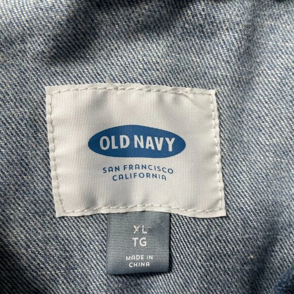 Old Navy Womens Blue Non Stretch Medium Washed Classic Jean Jacket Size X-Large - Picture 3 of 9